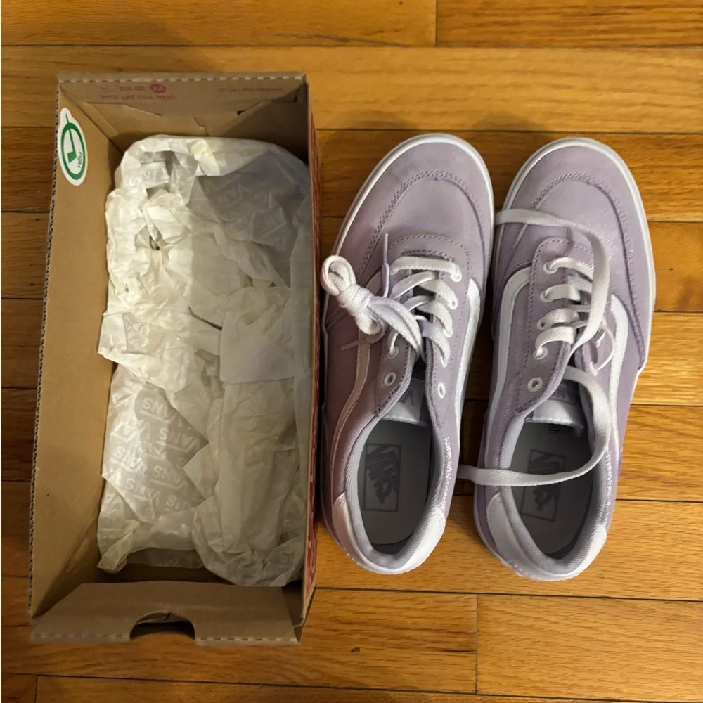 NWT Vans Brooklyn Sparkly Purple Glitter‎ Sneakers | Kids Size 5